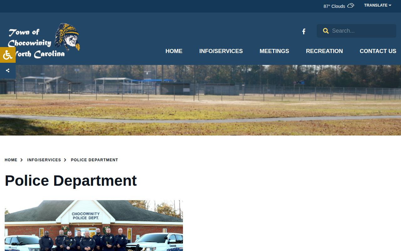 Chocowinity Police Department official records information
